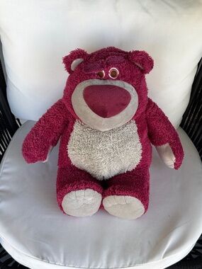 Disney Lotso Plush Bear Pink and Cream